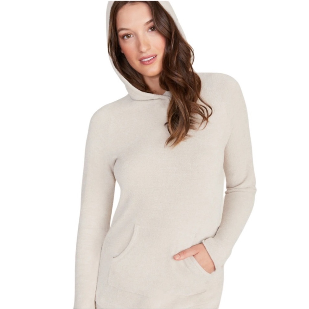 California Dreams in this Women's light Cream Hooded Sweater amazing softness